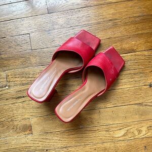 Intentionally Blank Red Heels